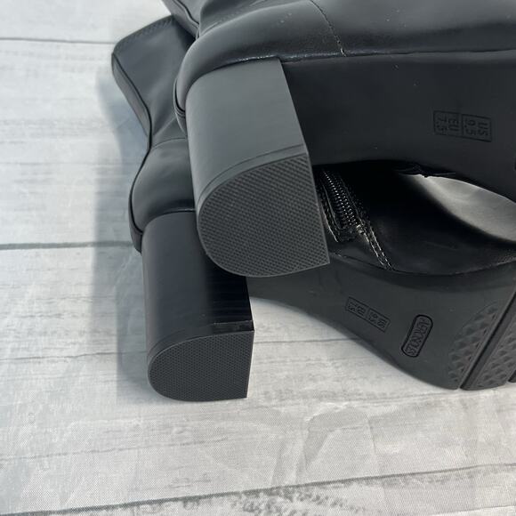 Aerosoles Ankle Black Boots Booties size 9.5M 3" Heel Career Professional - Picture 6 of 8